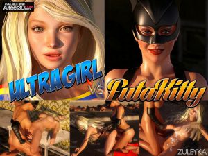 Art by Zuleyka – Ultragirl Vs Futakitty